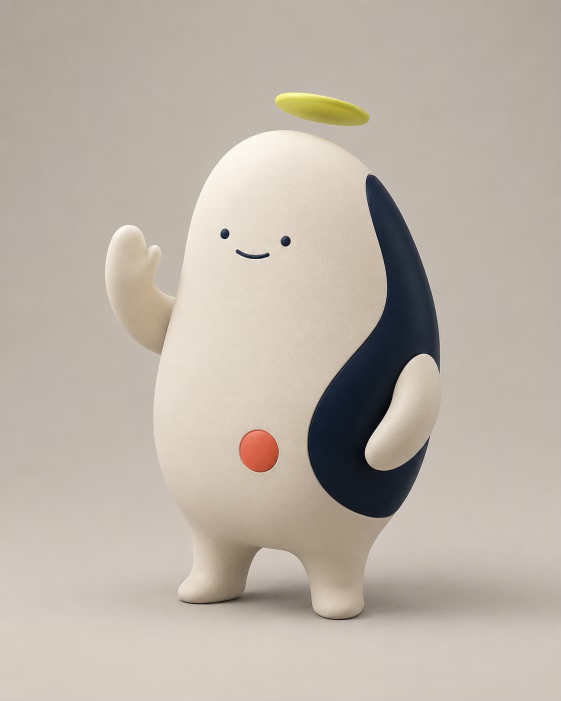 Là, la mascotte bienveillante de BETHERE, salue
